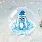 Набор для творчества. Сказка в шаре «Зайчик в колпачке» с массой для лепки - Фото 1