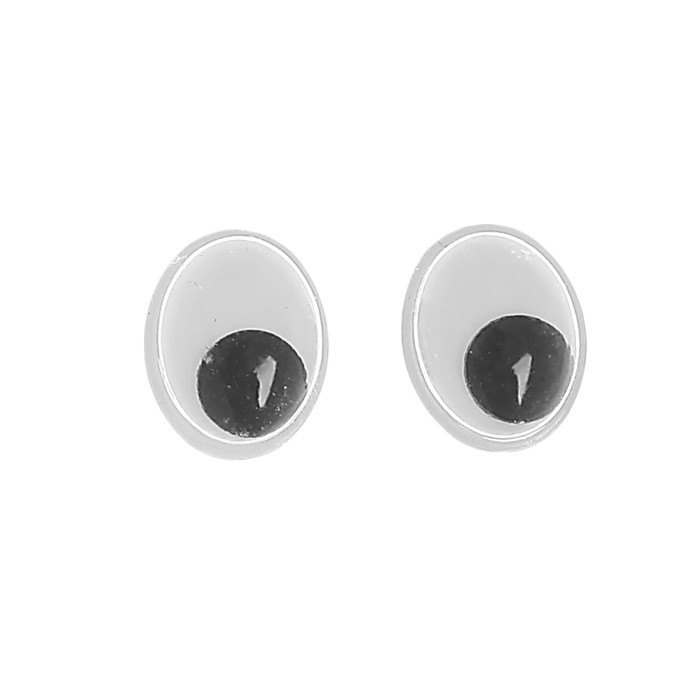 Глазки на клеевой основе, набор 334 шт, размер 1 шт: 0,8×1 см - Фото 1