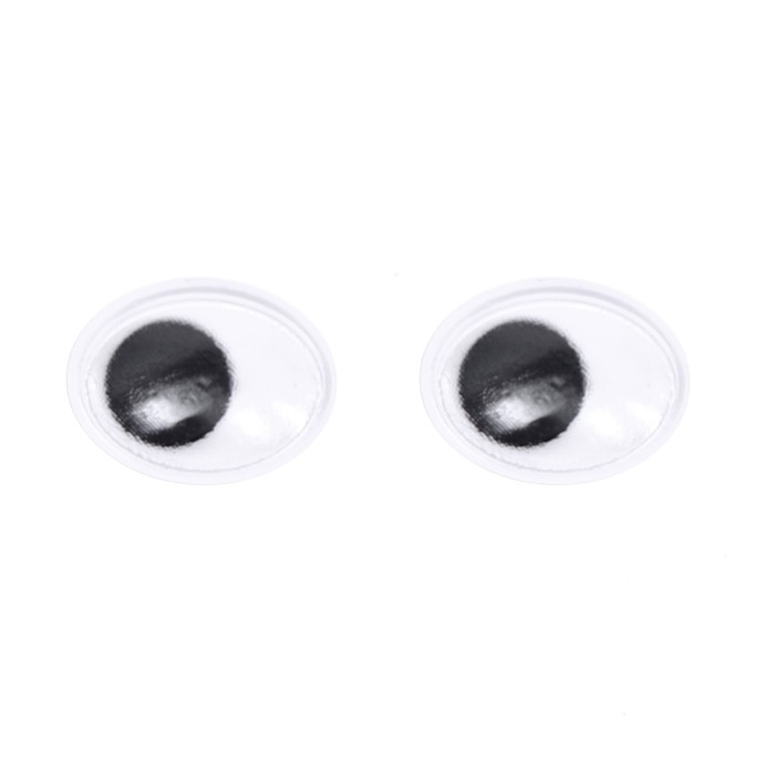 Глазки на клеевой основе, набор 160 шт, размер 1 шт: 1,3×1 см
