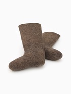 Валенки мужские, размер 44 (32), коричневые - Фото 1