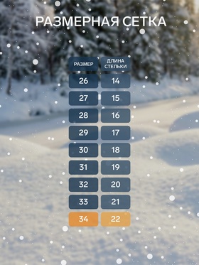 Валенки детские, цвет чёрный, размер 34