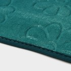 Набор ковриков для ванной и туалета Доляна «Поле», 2 шт, 39×50, 50×80 см, цвет зелёный - Фото 3