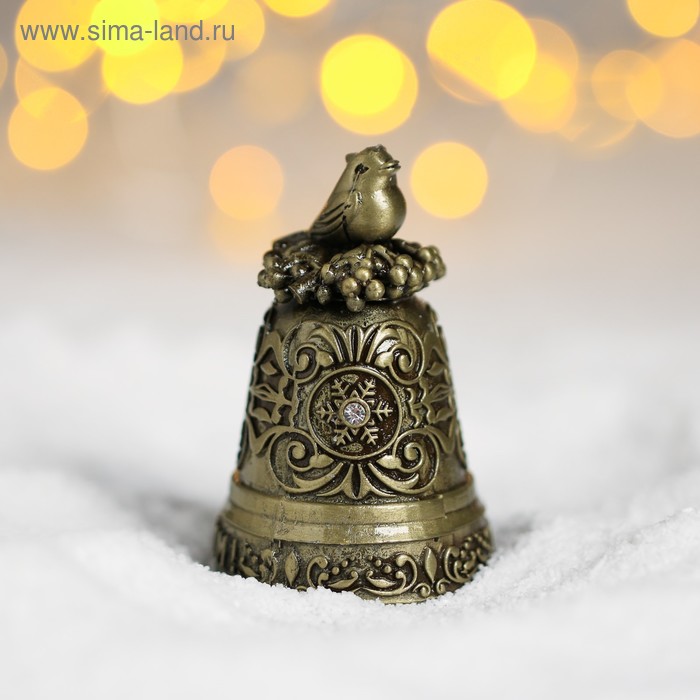 Рождественский колокольчик «Снегирь» - Фото 1