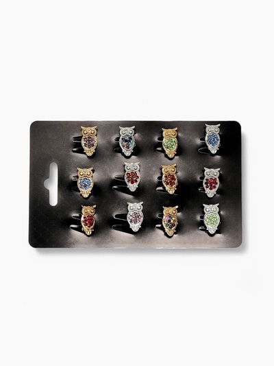 Брошь «Сова», маленькая, МИКС