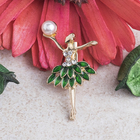 Брошь "Балерина" мини, с мячом, цвет МИКС (неделимая фас.12шт, цена за шт) - фото 10824783