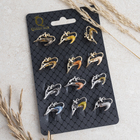 Брошь «Кошечка» мини, цвет МИКС (неделимая фасовка 12 шт., цена за шт.) (комплект 12 шт) - фото 20966812