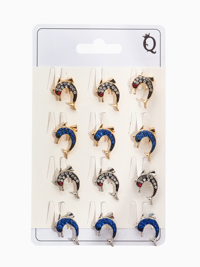 Брошь «Дельфин», мини, МИКС