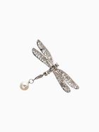 Брошь «Стрекоза» хвостик подвижный, цвет бело-синий в серебре - Фото 2