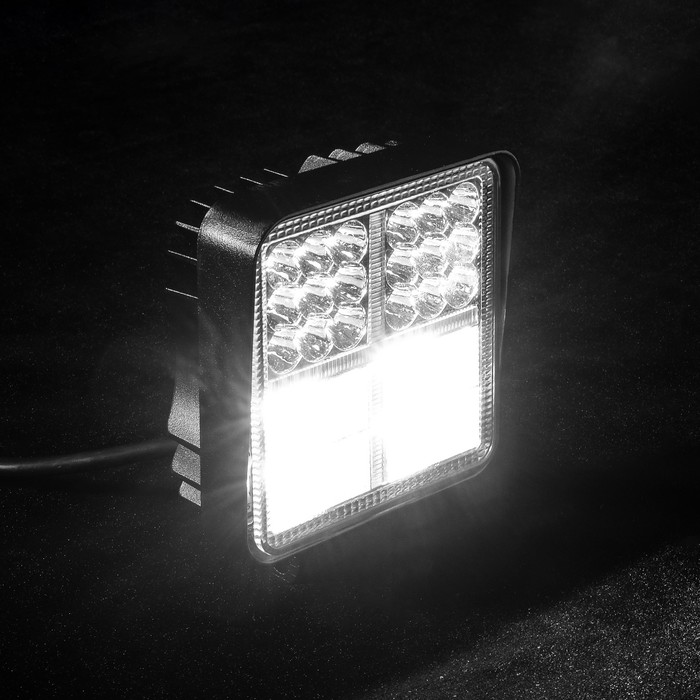 Противотуманная фара, 9-30 В, 54 LED (38 белых, 16 желтых), IP67, 162 Вт, направленный свет - фото 1907027371
