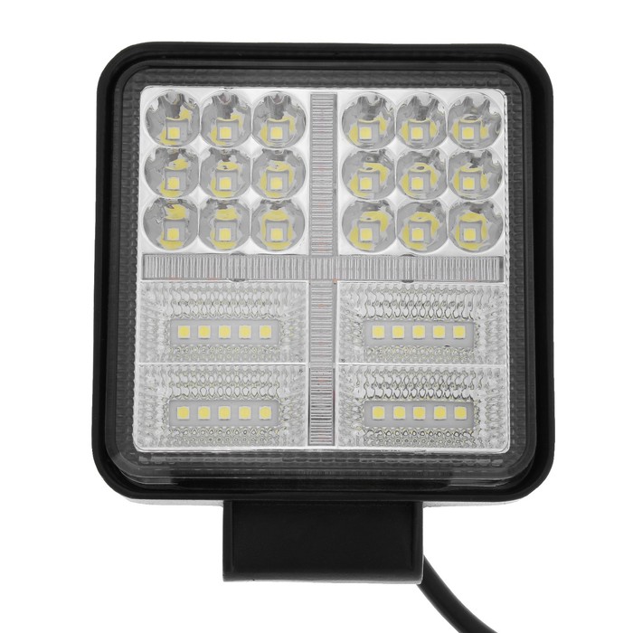 Противотуманная фара, 9-30 В, 54 LED (38 белых, 16 желтых), IP67, 162 Вт, направленный свет - фото 1907027372