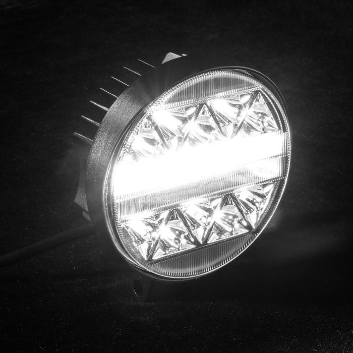 Противотуманная фара 34 LED, IP67, 102 Вт, 12 В, направленный свет - фото 1926006338