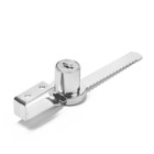 Замок-стекло TRODOS, реечный, цвет хром - фото 24668490