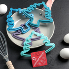 Форма для яичницы и блинов 14,5×12,5 см "Ёлка", цвет МИКС - Фото 4