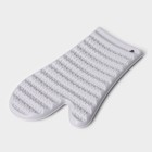 Прихватка для горячего Доляна «Мускат», силикон, 29×17 см, сиреневая - Фото 4