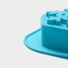 Форма для выпечки Доляна «Новый год. Снежинка», силикон, 26.5×18.5 см, 6 ячеек, голубая - Фото 5