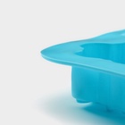 Форма для выпечки Доляна «Новый год. Снежинка», силикон, 26.5×18.5 см, 6 ячеек, голубая - Фото 6