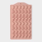 Форма для мармелада Доляна «Дино», силикон, 19×11.7 см, 48 ячеек (1.9×1 см), МИКС - Фото 2