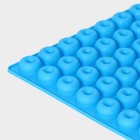 Форма для мармелада Доляна «Пончики», силикон, 21,5×20 см, 64 ячейки (d=2 см), цвет МИКС - фото 4281798