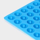 Форма для мармелада Доляна «Пончики», силикон, 21,5×20 см, 64 ячейки (d=2 см), цвет МИКС - фото 4281799