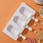 Форма для мороженого «Эскимо волна», силикон, 19.4×13 см, 3 ячейки (7×4 см), МИКС - Фото 8