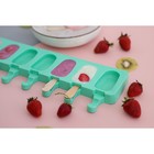 Форма для мороженого Доляна «Эскимо», силикон, 42×12 см, 8 ячеек (6.8×3.8 см), МИКС - Фото 13