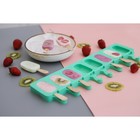 Форма для мороженого Доляна «Эскимо», силикон, 42×12 см, 8 ячеек (6.8×3.8 см), МИКС - Фото 15