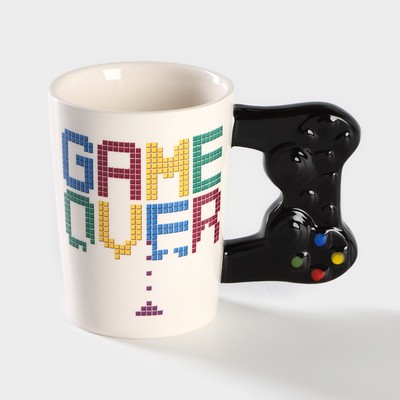 Кружка Game Over, 400 мл, керамика, белая