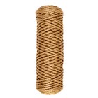 Шнур для вязания "Классик" без сердечника 100% полиэфир ширина 4мм 100м (горчичный) - фото 8484649