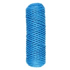 Шнур для вязания "Классик" без сердечника 100% полиэфир ширина 4мм 100м (св.синий) - Фото 3