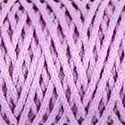 Шнур для вязания "Классик" без сердечника 100% полиэфир ширина 4мм 100м (св.сиреневый) - фото 109415063