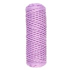 Шнур для вязания "Классик" без сердечника 100% полиэфир ширина 4мм 100м (св.сиреневый) - фото 9466357