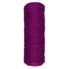 Шнур для вязания "Классик" без сердечника 100% полиэфир ширина 4мм 100м (фиолетовый) - фото 8484670