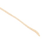 Шнур для вязания "Классик" без сердечника 100% полиэфир ширина 4мм 100м (кремовый) - Фото 2