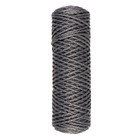 Шнур для вязания "Классик" без сердечника 100% полиэфир ширина 4мм 100м (серый) - фото 8484687