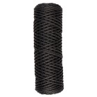 Шнур для вязания "Классик" без сердечника 100% полиэфир ширина 4мм 100м (т.-серый) - Фото 3
