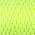 Шнур для вязания "Классик" без сердечника 100% полиэфир ширина 4мм 100м (желтый люмин.) - фото 319863138
