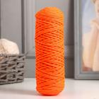Шнур для вязания "Классик" без сердечника 100% полиэфир ширина 4мм 100м (оранж.люмин.) - фото 1275160