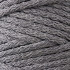 Шнур для вязания "Пухлый" 100% хлопок ширина 5мм 100м (св.серый) - фото 8484723