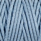 Шнур для вязания "Пухлый" 100% хлопок ширина 5мм 100м (голубой) - фото 319703568