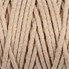 Шнур для вязания "Пухлый" 100% хлопок ширина 5мм 100м (песочный) - фото 8484733