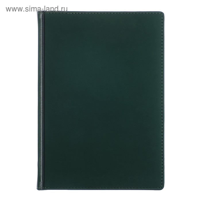Ежедневник недатированный А5+, 136 листов Velvet, обложка искусственная кожа, зелёный - Фото 1