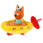 Игрушка для купания «Три кота, Лодка+Коржик», высота 6 см, блистер, в коробке - Фото 1