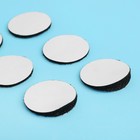 Липучка на клеевой основе «Круг», набор 12 шт., размер 1 шт. 3 см, цвет чёрный  (артикул 4296208)  большой выбор товаров оптом и в розницу по низким ценам с доставкой