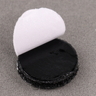 Липучка на клеевой основе «Круг», набор 55 шт., размер 1 шт: 1,5 см, цвет чёрный - фото 8484854