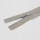 Молния потайная, №3, неразъёмная, потайная, замок автомат, 50 см, цвет светло-серый, цена за 1 штуку - Фото 2