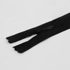 Молния потайная, №3, неразъёмная, потайная, замок автомат, 60 см, цвет чёрный, цена за 1 штуку - Фото 2