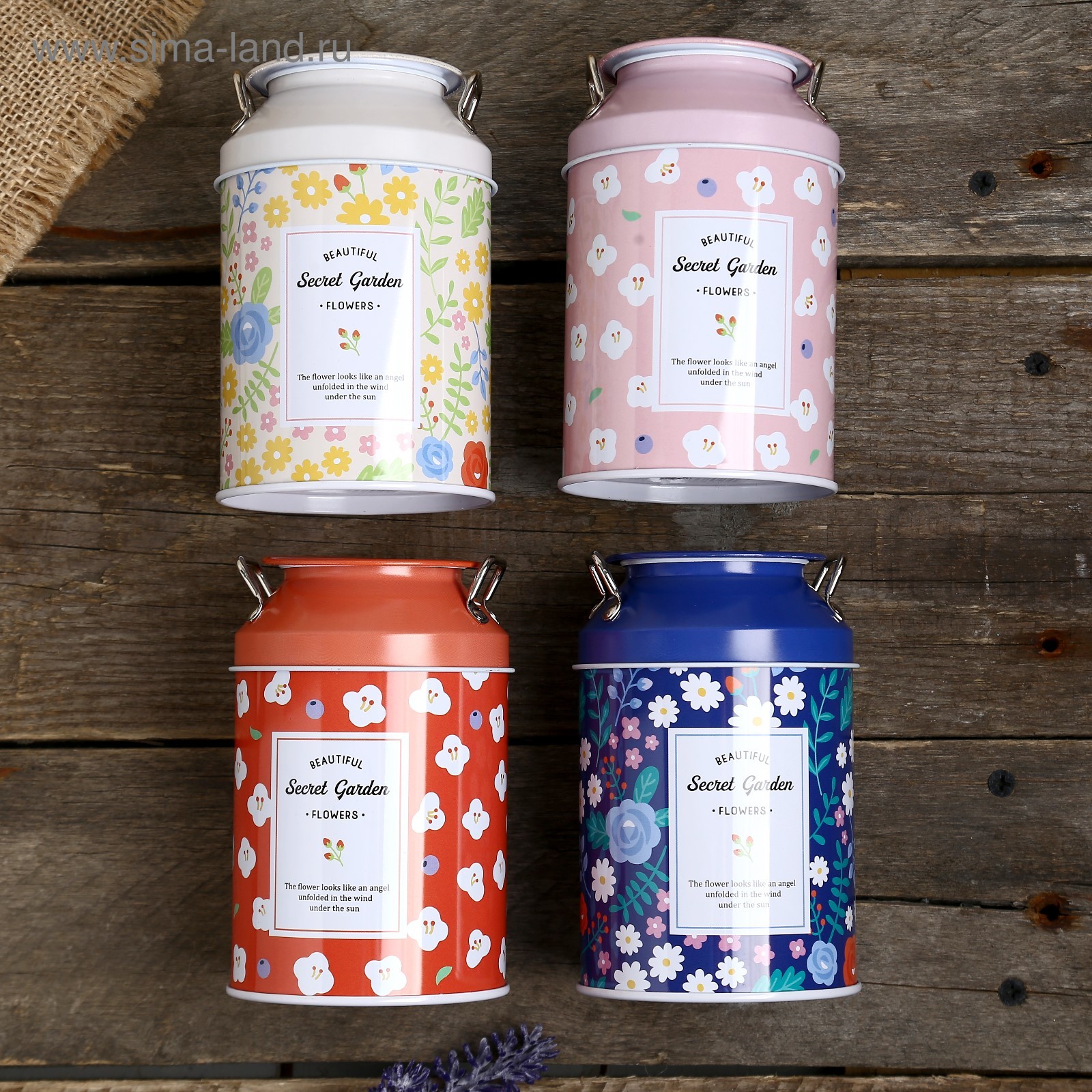 Копилка для денег «Банка. Цветочная полянка», металл, 13×8×8 см, МИКС Копилка для денег «Банка. Цветочная полянка», металл, 13×8×8 см, МИКС