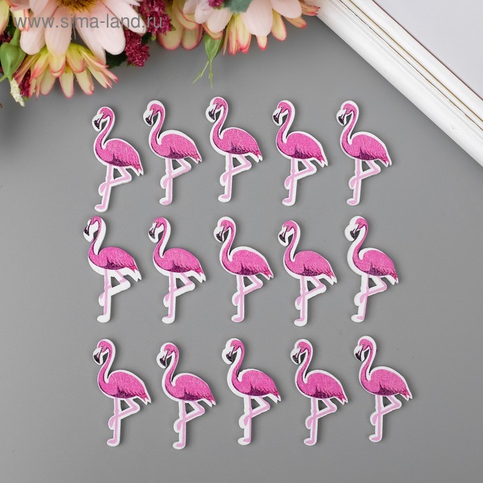 Декор для творчества дерево "Фламинго" набор 15 шт 3,2х1,5 см - Фото 1
