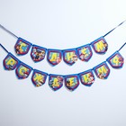 Гирлянда на ленте "С Днем рождения!", длина 215 см, Щенячий патруль - фото 24301068