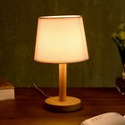 Лампа настольная "Эко" 1х40Вт Е27 светлое дерево-бежевый 18х18х29,5 см RISALUX - Фото 2